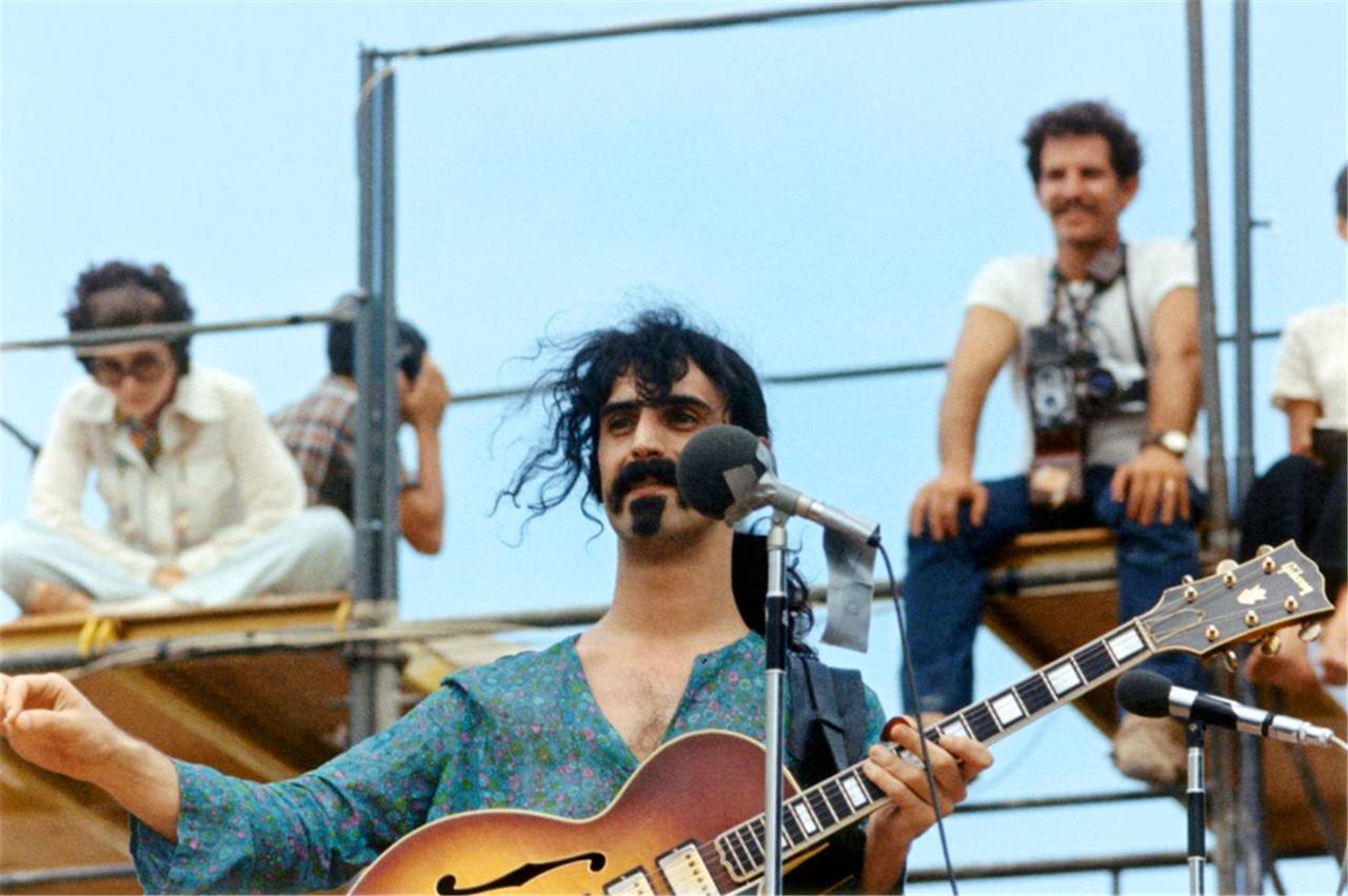 Eddie Kramer Portrait Photograph - Frank Zappa Performing at Miami Pop