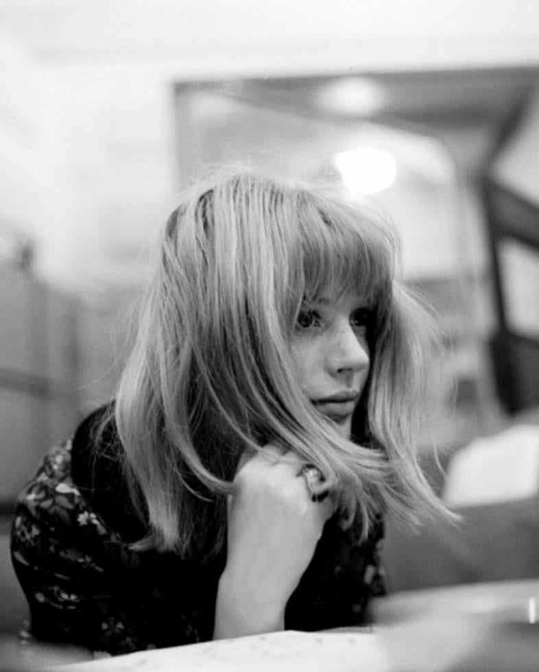 Gered Mankowitz Black and White Photograph - Marianne Faithfull