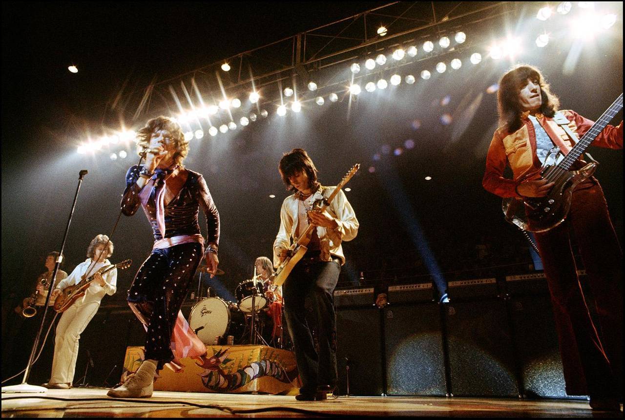 Ethan Russell Portrait Photograph - The Rolling Stones Onstage