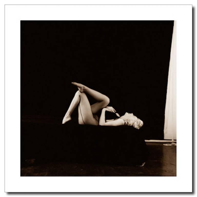 Milton H. Greene Black and White Photograph - Marilyn Monroe – Black Sitting