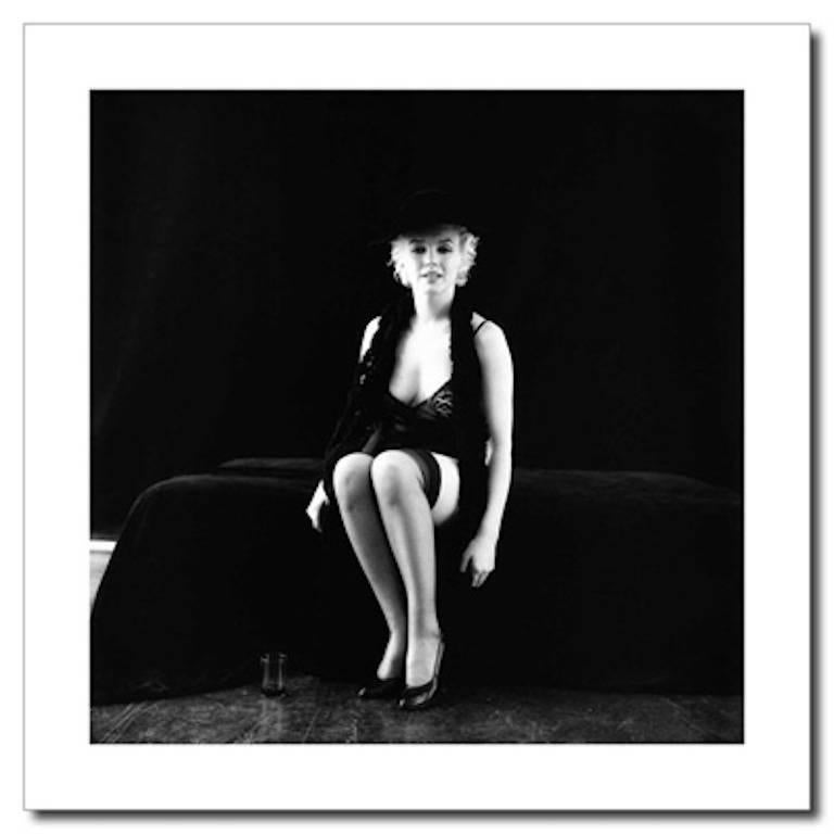 Milton H. Greene Black and White Photograph - Marilyn Monroe – Black Sitting