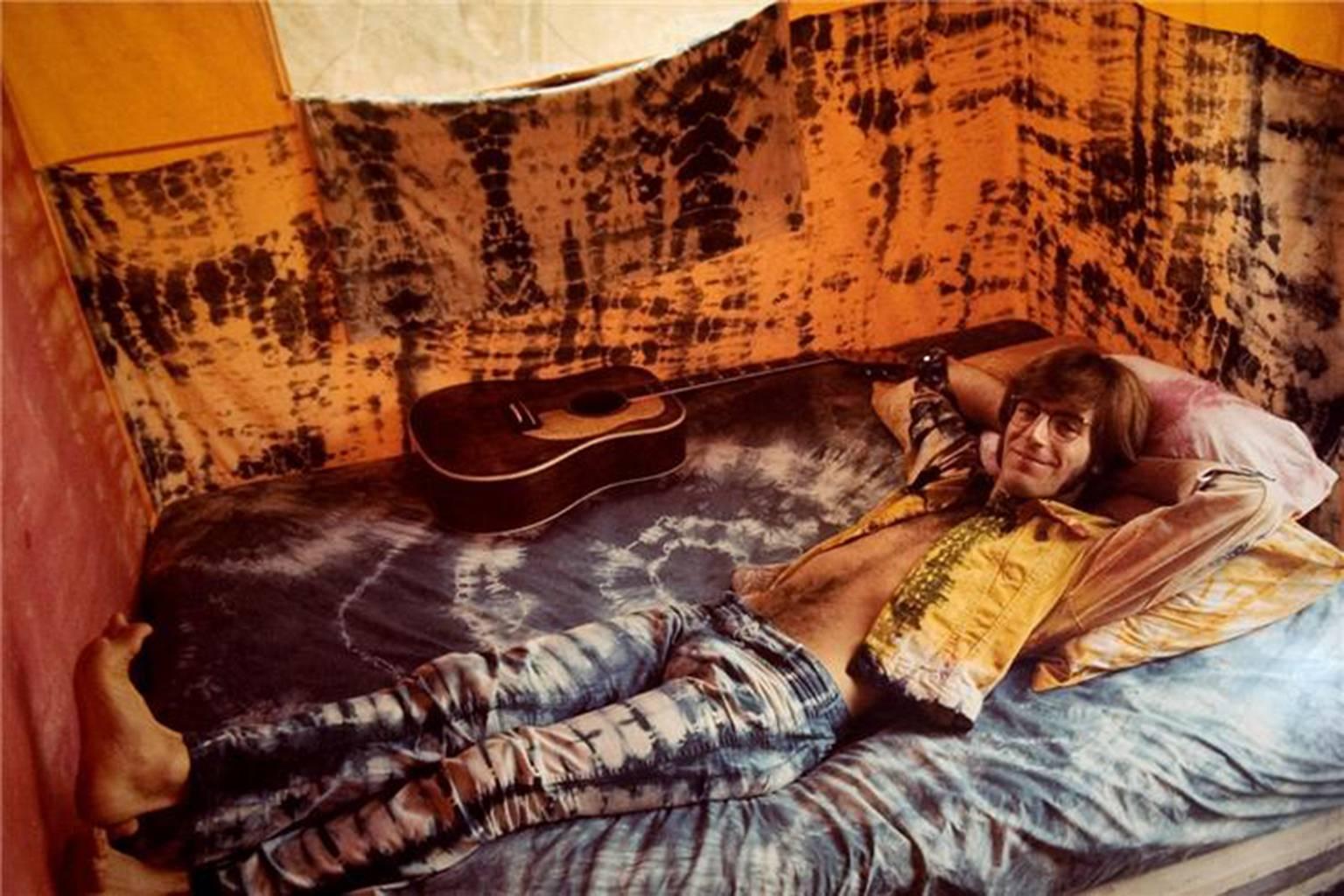 Henry Diltz Color Photograph - John Sebastian, Tie-Dyed, 1969