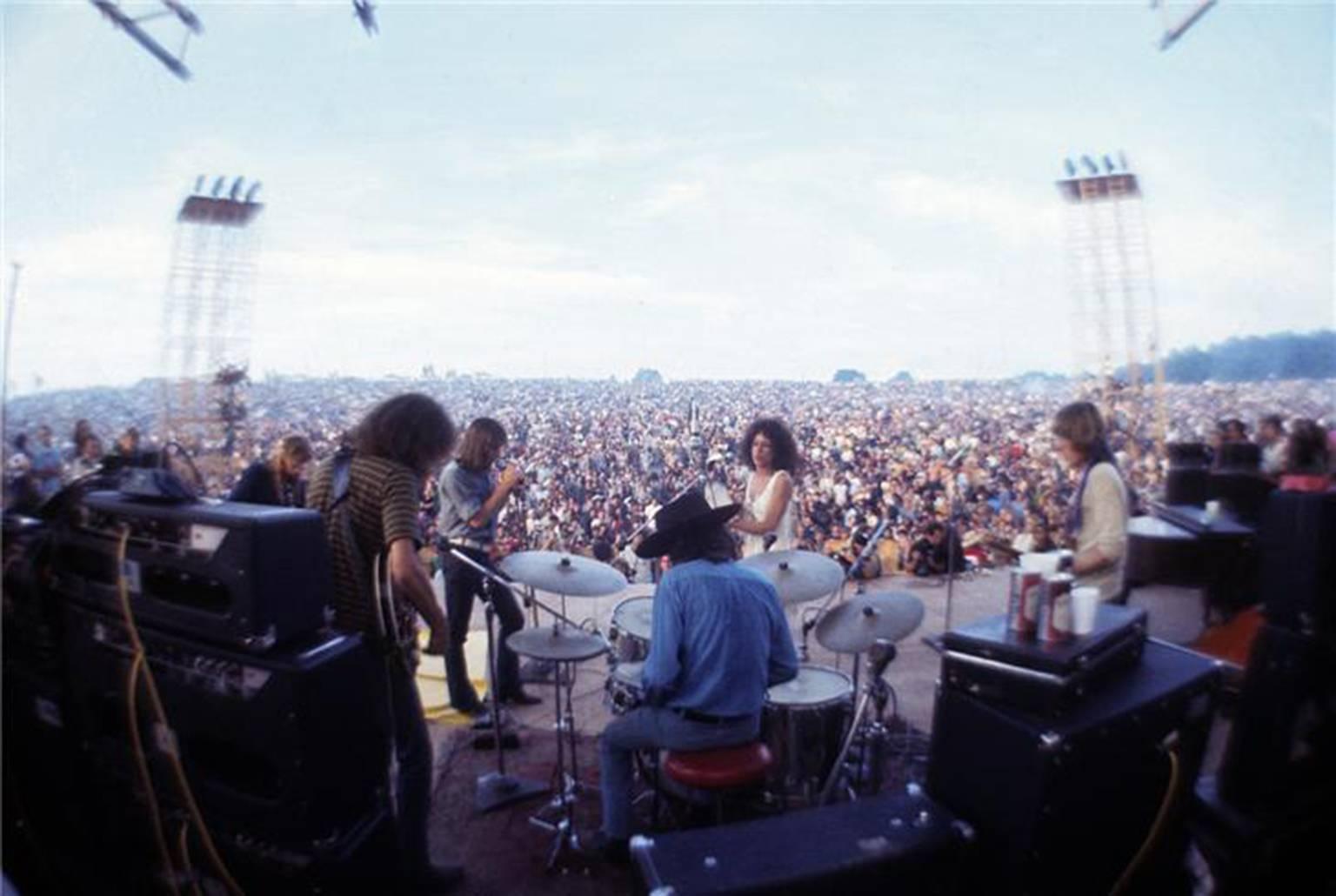 Henry Diltz Portrait Photograph - Jefferson Airplane, Woodstock 1969