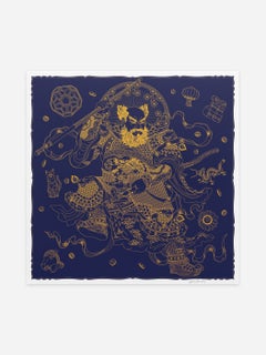 AI WEIWEI - GUARDIAN (Purple). Signed Limited edition Contemporary Asia Modern