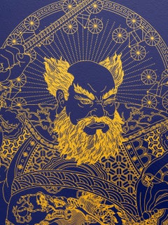 AI WEIWEI - GUARDIAN (Purple). Signed Limited edition Contemporary Asia Modern
