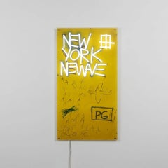 Jean-Michel BASQUIAT - Lámpara LED de neón «NEW YORK WAVE» de YP x JM Basquiat Design