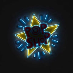 KEITH HARING - Lámpara LED de neón «POP SHOP YP x Keith Haring Design». Arte pop