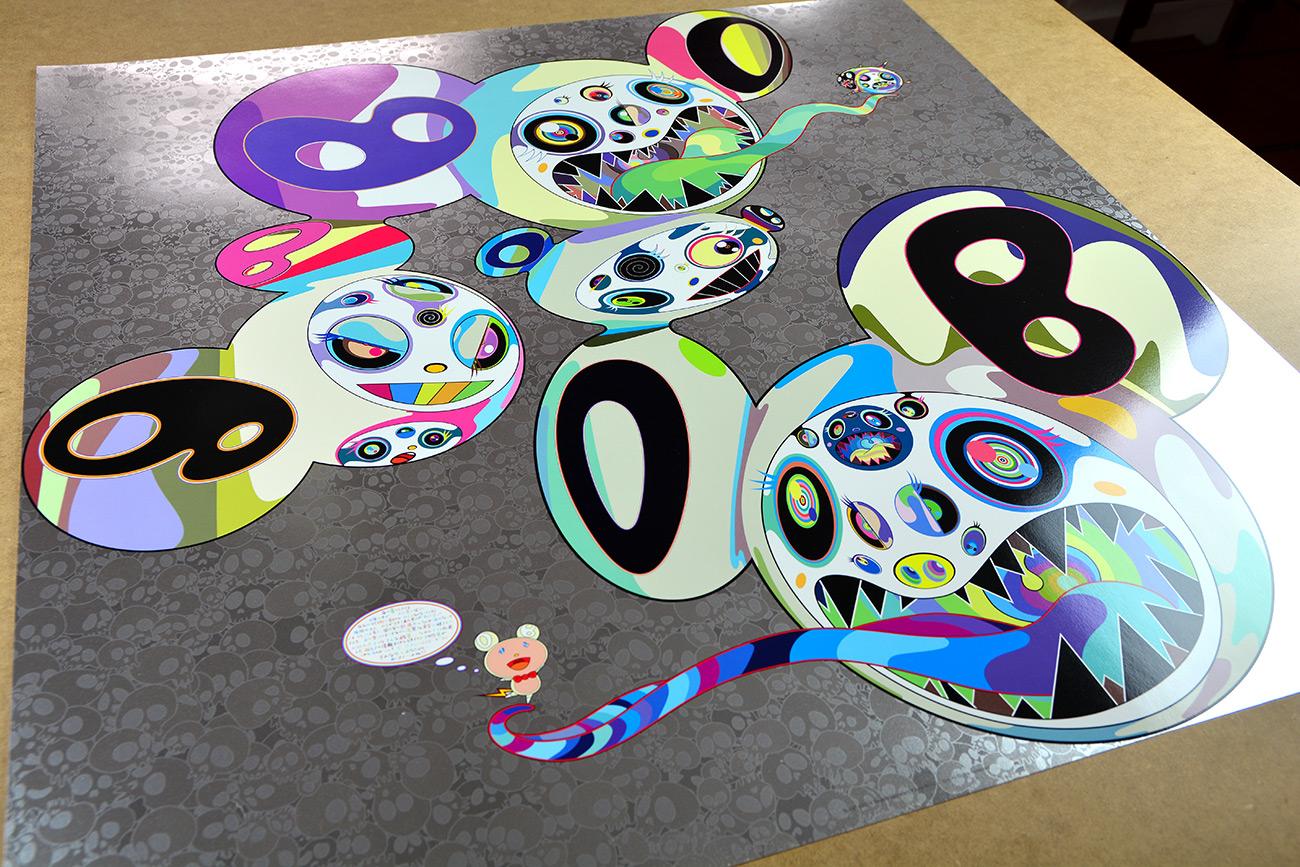 TAKASHI MURAKAMI: Spiral. Limited edition hand signed & numb. Superflat, Pop Art – Print von Takashi Murakami