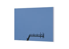 Jetty 12 January 16:02 - Modern Minimalistic Landscape Painting, See View