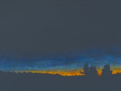 Light, 27 de agosto, 20:36 - Pintura paisajística expresiva contemporánea, Bosque