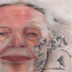 Cuando tenga 101 años «Years Old» - Pintura al óleo figurativa contemporánea
