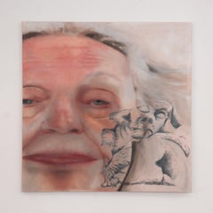 Cuando tenga 101 años «Years Old» - Pintura al óleo figurativa contemporánea