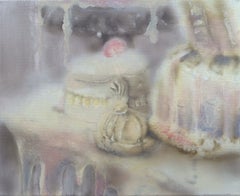MNIAM MNIAM (Bon Appétit) – Zeitgenössische figurative moderne Ölmalerei