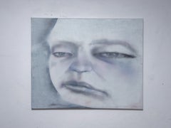 Wiktor, Im Sad - Contemporary Figurative Modern Portrait Oil Painting