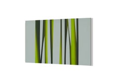 Reeds 16 August 12:11 - Minimalistic Landscape Oil Painting, Nature, Lake View