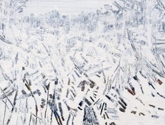Snow 9 January 11:12 - Modern Minimalistic Winter Landscape Painting