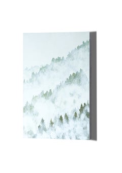 Brouillard, le 8 septembre à 9 h 35 - Paysage forestier de montagnes moderne et expressif