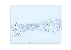 Snow 12 February 13:05 - Modern Expressive Winter Landscape Painting
