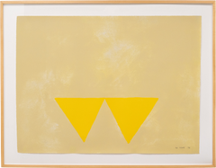 "First Triangles" Abstract Serigraph on Paper