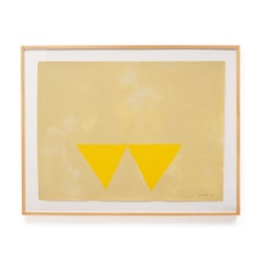 "First Triangles" Abstract Serigraph on Paper