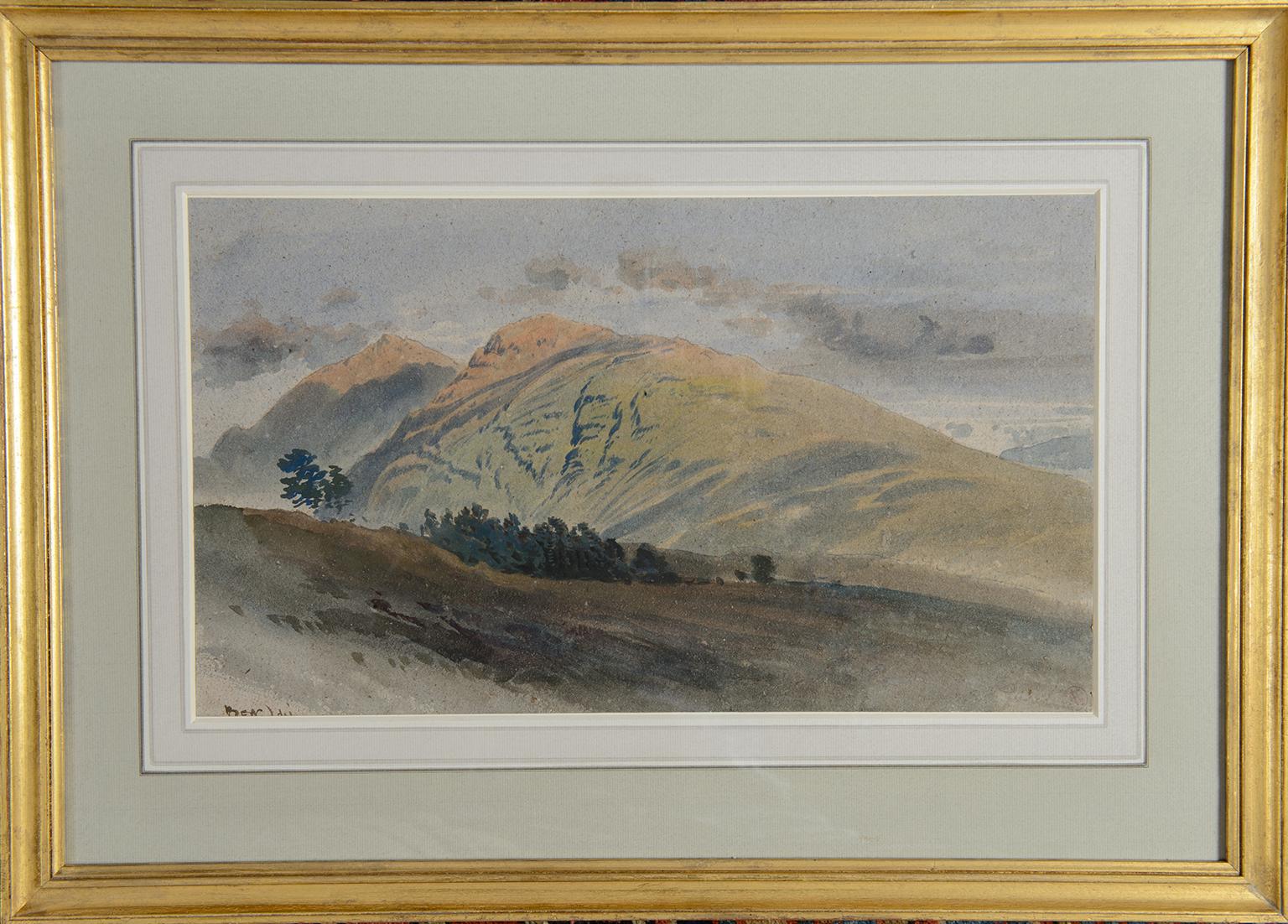 Ben Lui, Scotland - 19th century watercolour landscape by Harry John Johnson  For Sale 1