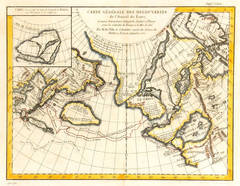 Antique Map of American Northwest,  1752