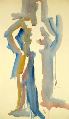 Cobalt Nude Painting