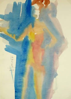 Hazy Nude Abstract Painting