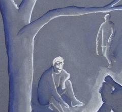 Vintage French Acrylic - Campistas de medianoche