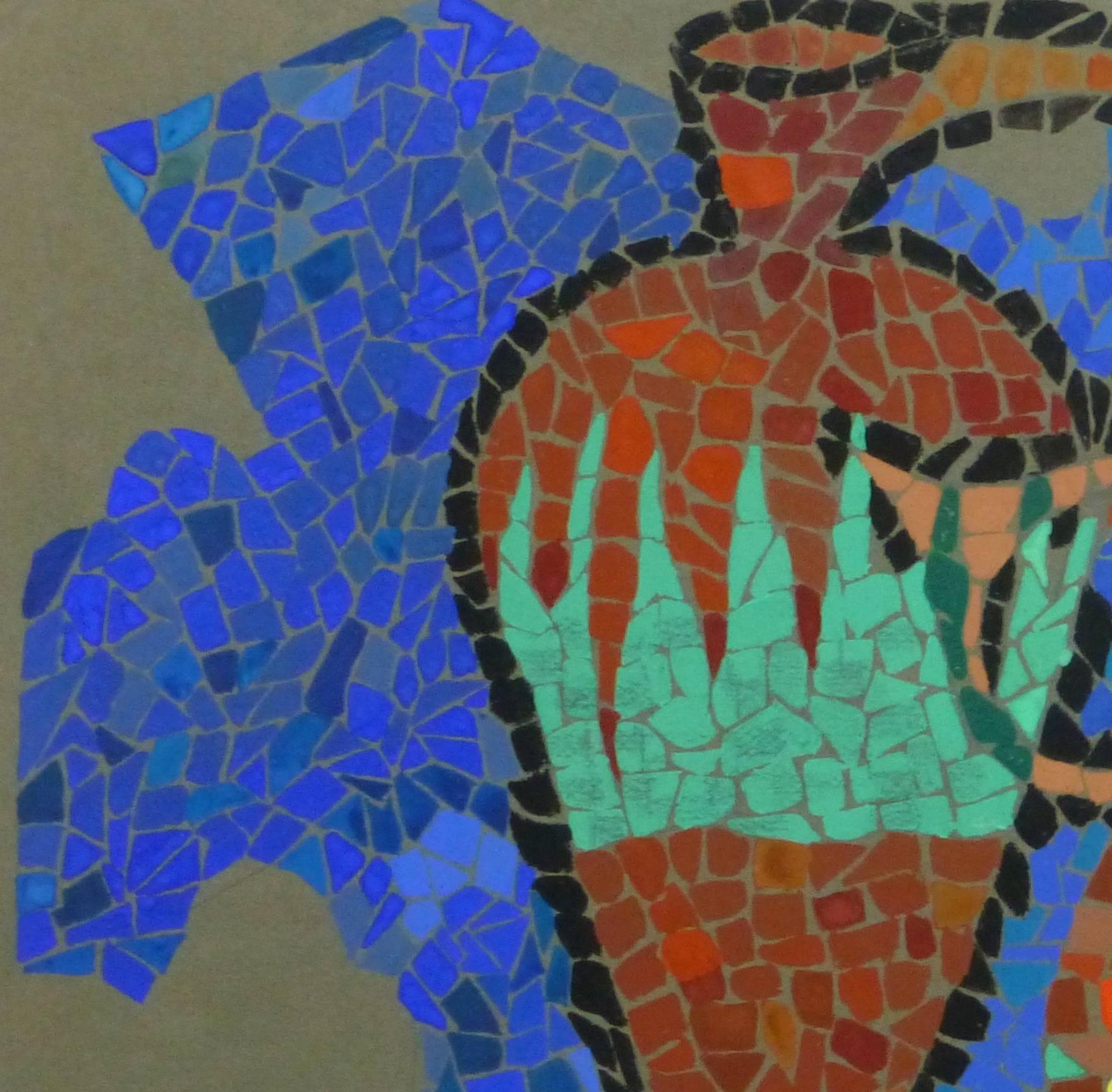 mosaic style painting