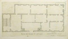 Antique Architectural Engraving - Asti Palace