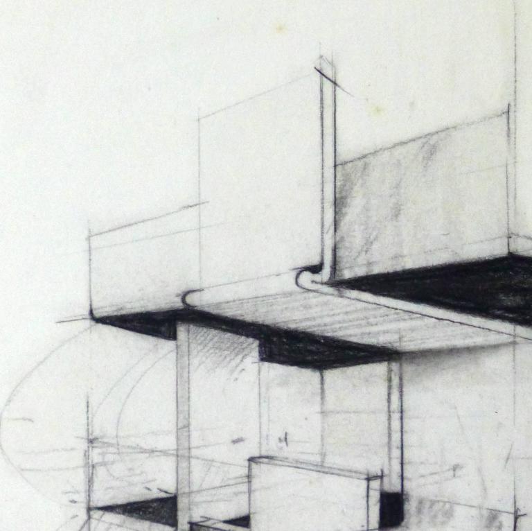 Unknown Vintage Architectural Drawing For Sale at 1stDibs