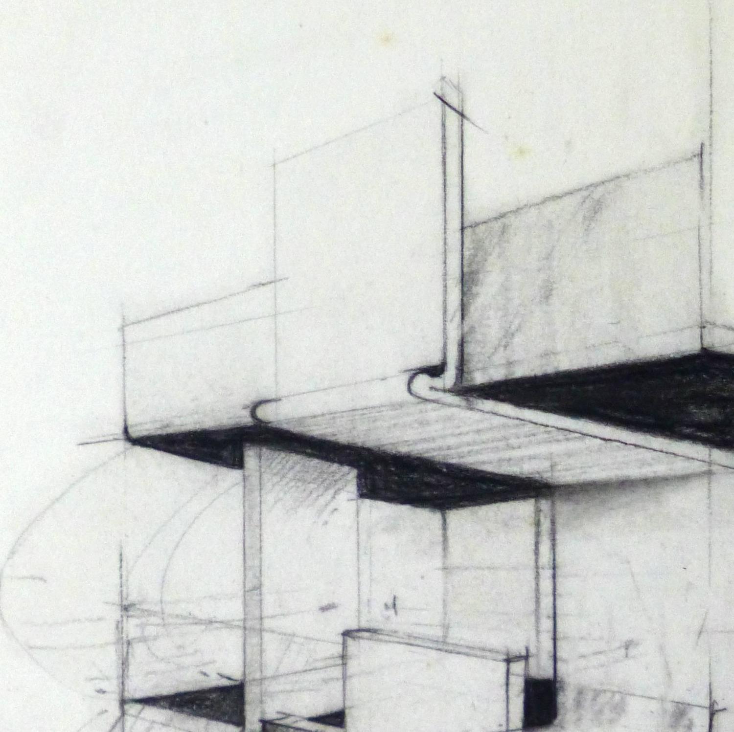 Unknown - Vintage Architectural Drawing For Sale at 1stdibs