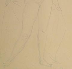 Vintage Pencil Sketch - Elegant Nude
