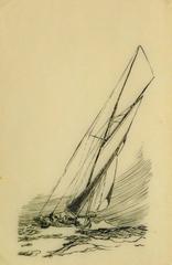 Vintage Pen & Ink Sketch - Sailing