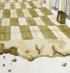 Surrealist Ink Wash- Fin de Paseo