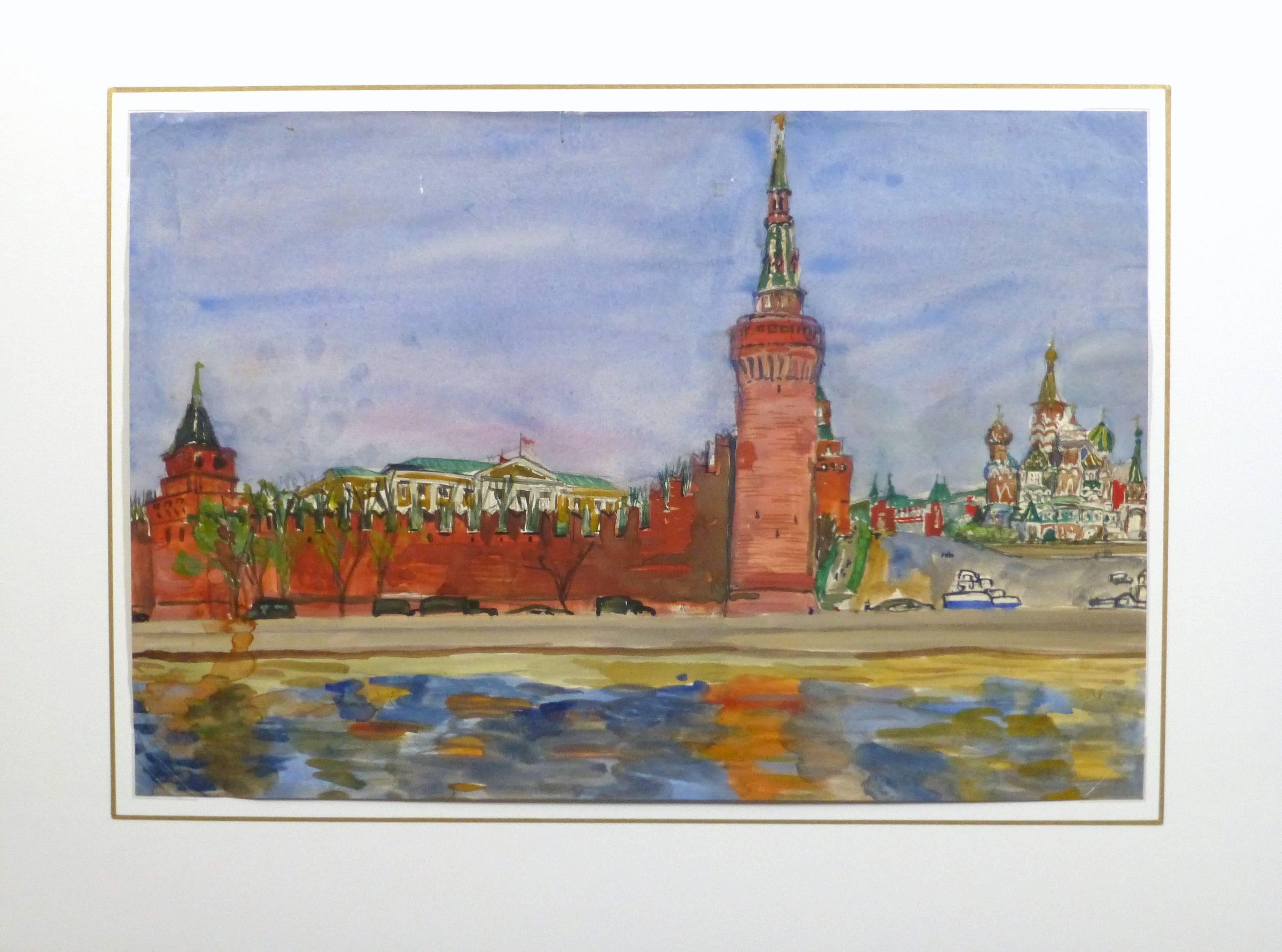 Vintage Landscape - Kremlin, Russia 1