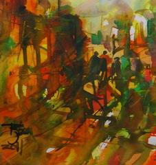 Watercolor Landscape - Forest of Light