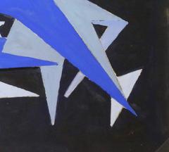 Abstracto francés - Chevrones azules