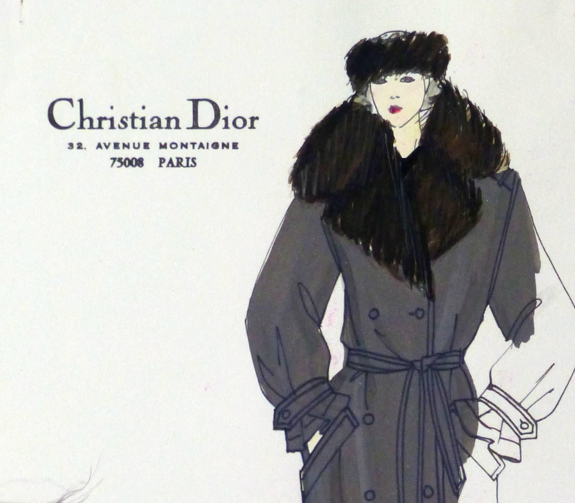 christian dior sketches