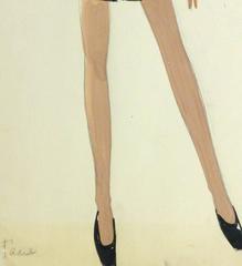 French Fashion Sketch - Ballerina Dress