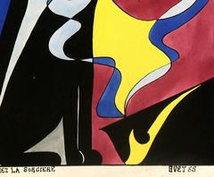 French Abstract - Owl & Cat