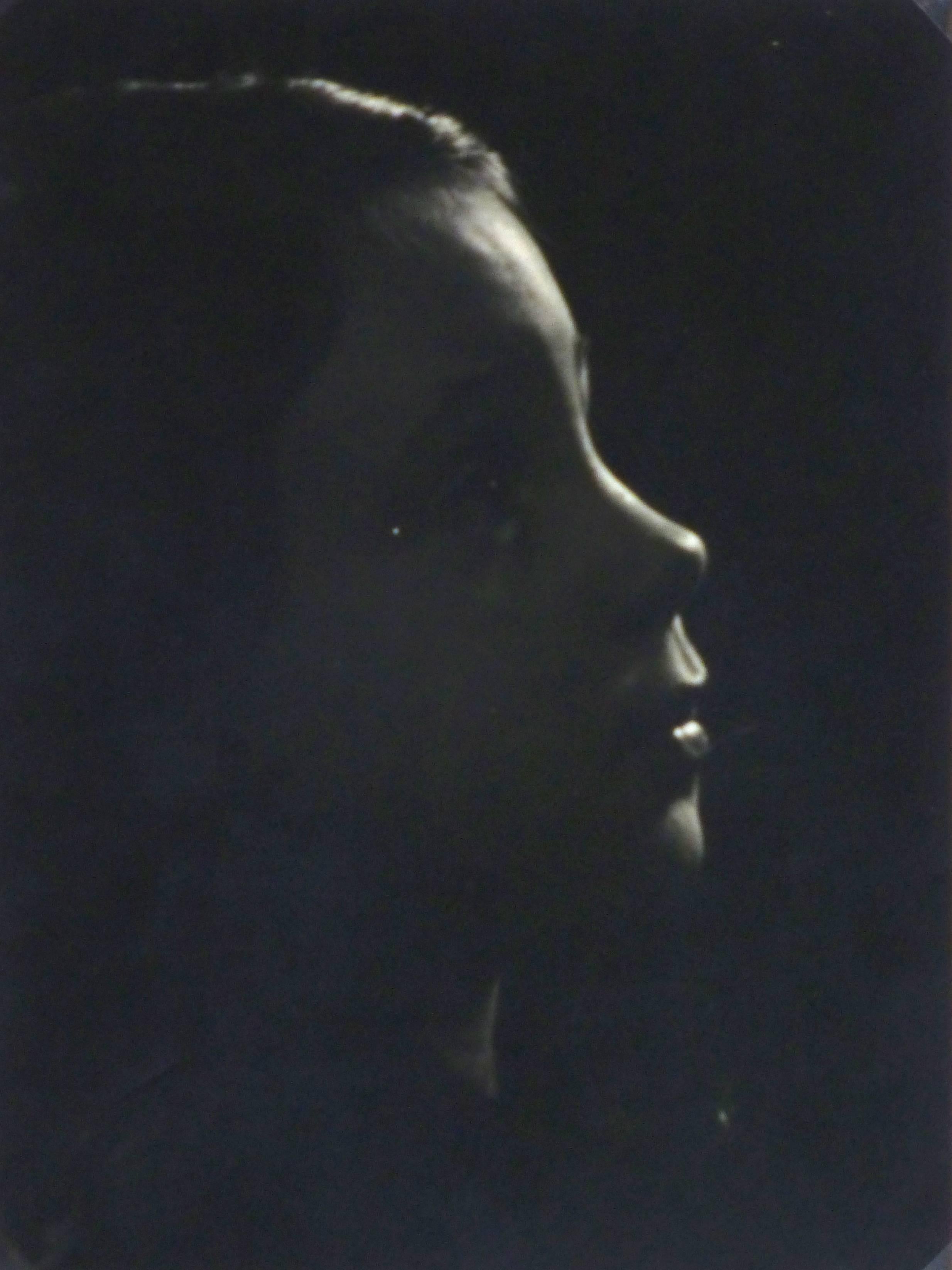 Unknown Portrait Photograph - Vintage Photograph - Silhouette Portrait
