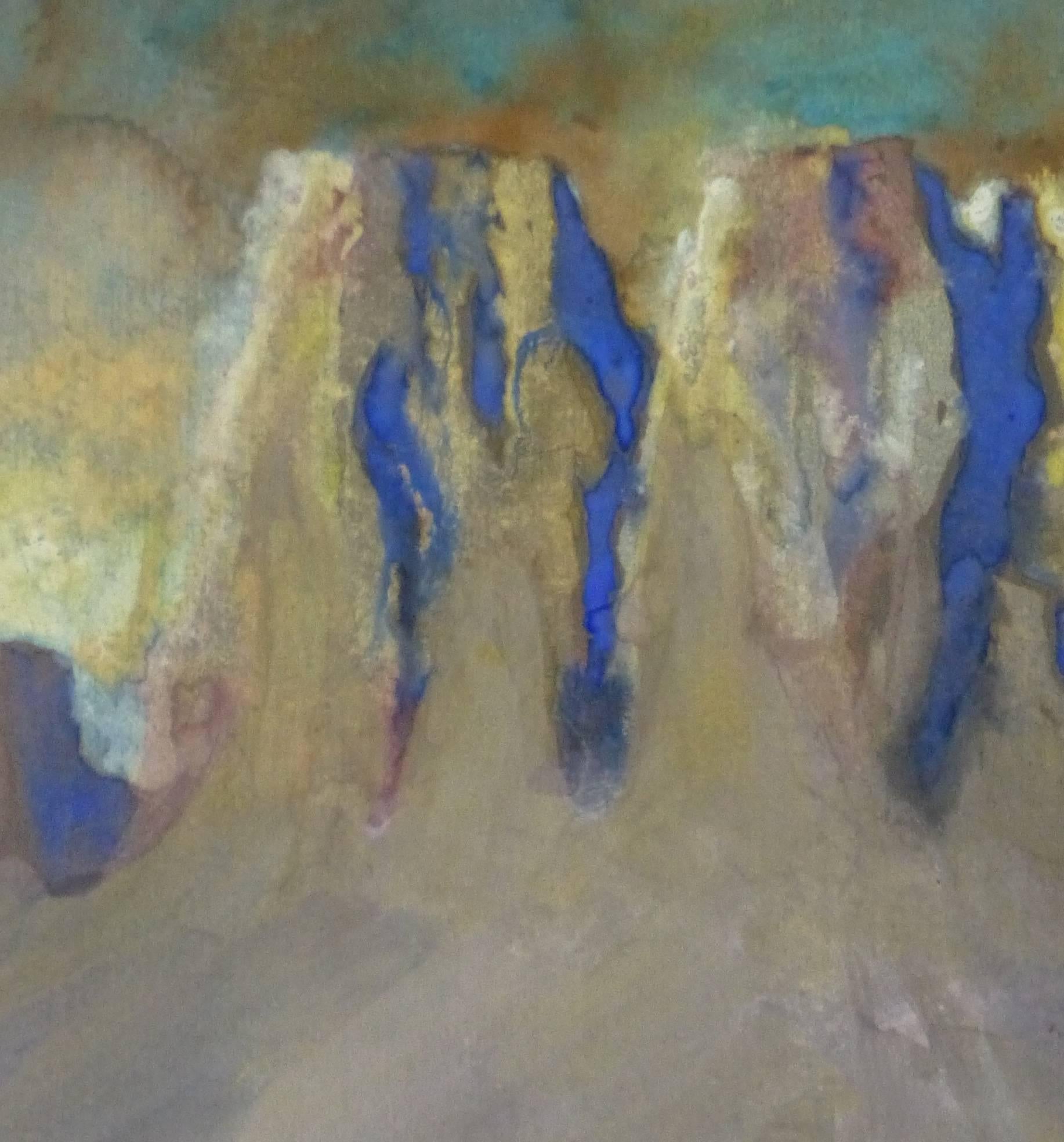 Pittura del paesaggio del deserto - Painting di Unknown