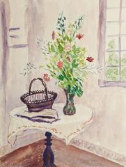 Vintage French Watercolor - Sunny Nook