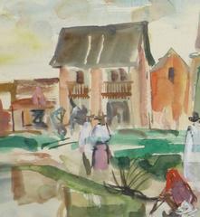 Französische Aquarell-Landschaft - Madagaskar Afrika