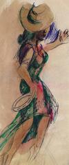 Ink & Gouache Flamenco Dancer