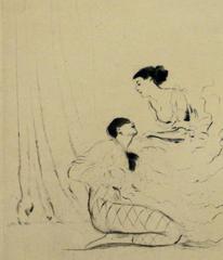 Vintage Etching - Love & Ballet