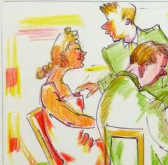 Ink & Pencil Drawing - A Engrossing Evening