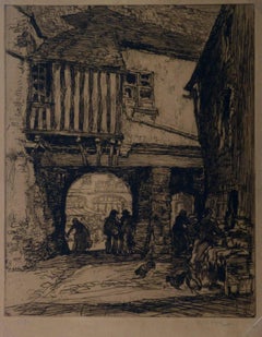 Etching - Market Day